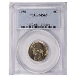 1956 Jefferson Nickel PCGS MS-65