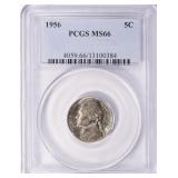 1956 Jefferson Nickel PCGS MS-66