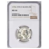 1976-S Washington Quarter Silver NGC MS-66