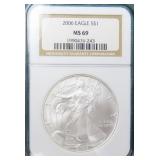 $105 NGC Guide 2006 American Silver Eagle NGC MS69