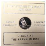 1.5 Gram 10% Platinum First Step on the Moon Coin