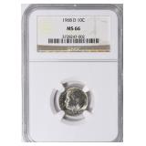 1968-D Roosevelt Dime NGC MS-66