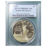$90 PCGS Guide: Silver 1986-S $1 Statue Of Liberty