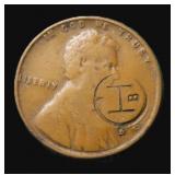 Counterstamped Lincoln Cent