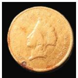1855 Gold $1 Indian Princess, $240 Melt Value
