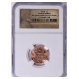 2010 Lincoln Cent Shield FDOI NGC MS-66 RD