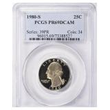 1980-S Washington Quarter PCGS Proof-69 DCAM