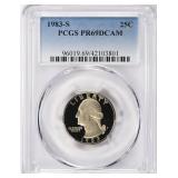 1983-S Washington Quarter PCGS Proof-69 DCAM