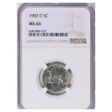 1983-D Jefferson Nickel NGC MS-66 only 9 finer