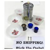 Fire King Bowls, Preserve Tea Caddy