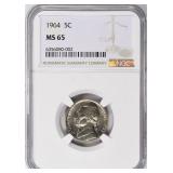 1964 Jefferson Nickel NGC MS-65