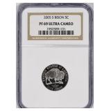 2005-S Nickel American Bison NGC Proof-69 UC