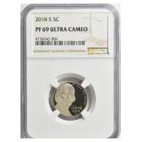 2018-S Jefferson Nickel NGC Proof-69 UC
