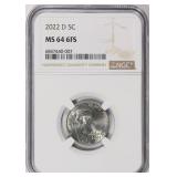 2022-D Jefferson Nickel NGC MS-64 6FS