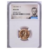 1967 Lincoln Cent SMS NGC MS-66 RD (Lincoln Label)