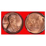 1949-S Lincoln Cent NGC MS-66 RB