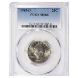 1985-D Washington Quarter PCGS MS-66