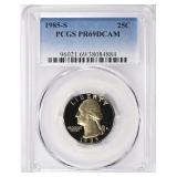 1985-S Washington Quarter PCGS Proof-69 DCAM