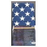 Natflag 3'x5' USA Flag, Unused in Package