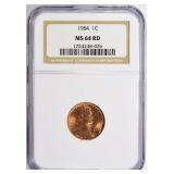1954 Lincoln Cent NGC MS-64 RD