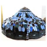 24" Dragon Fly Stained and Leaded Glass Shade
