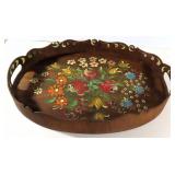 13"x18" Painted Wood Serving Tray