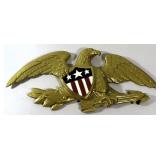 22"x10" Vintage Cast Iron Eagle Wall Hanging