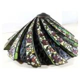 Very Fine Stained and Leaded Glass Lamp Shade,