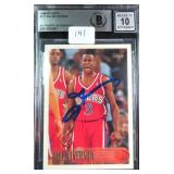 Allen Iverson SIGNED (RC) Beckett Auto 10