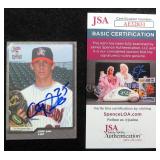 Cliff Lee Signed Minor League Baseball Card, JSA