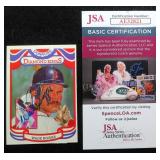 Wade Boggs Signed Baseball Card, JSA COA