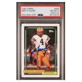 SIGNED 1992 TOPPS #696 BRETT FAVRE PSA 8/10