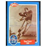 Tom Fears Signed Swell Football Card (HOF)