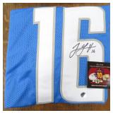 Jard Goff Signed Football Jersey, Elite COA