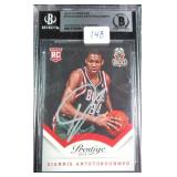 SIGNED 2013-14 Prestige Giannis (RC) Beckett Auth.