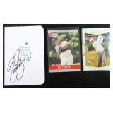 Rickie Fowler Signed August Score Card w/ PSA COA