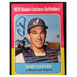Gary Carter Signed Baseball Card