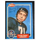 George Connor Signed Swell Football Card (HOF)