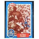 Joe Perry Signed Swell Football Card (HOF)