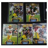 Five (5) Serial #d Packers Cards, inc. Favre,