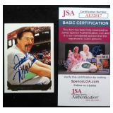 Jack Morris Signed Baseball Card, JSA COA