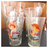 Fifteen (15) Vintage Coca Cola Glasses