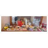 Everything on Top of Dresser Shells, Vases, Sand $