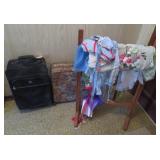 Luggage and Shop Made Quilt Rack