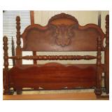 Matching Bed with Rails and Slats