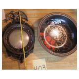 Eagle Convex Mirror and Florida Souvenir Bowl