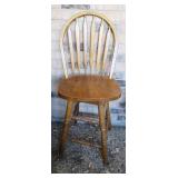 Counter Height Oak Bar Stool