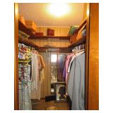Contents of Closet incl. Shoeshine Box and Lamps