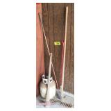 Full Propane Tank, Pick Axe, Garden Rake, Hot Shot