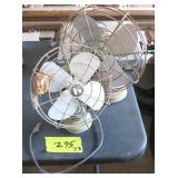 TWO (2) Metal Blade Fans and Typewriter